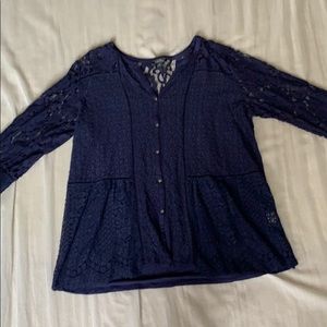 Navy blouse